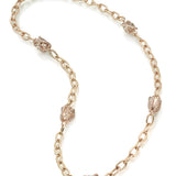 Custom Luxury Embrace Champaign Yellow Raw Necklace
