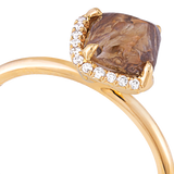 Unusual Raw Diamond Wedding Ring