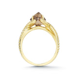 VICTORIAN Chocolate Brown Raw Ring