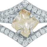 VICTORIAN Champagne Yellow Raw Ring