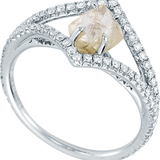 VICTORIAN Champagne Yellow Raw Ring