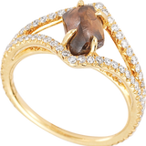 VICTORIAN Chocolate Brown Raw Ring