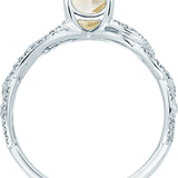 VINE Champagne Yellow Raw Ring