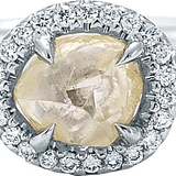 GRACE Lemon Yellow Raw Ring
