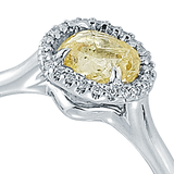 GRACE Lemon Yellow Raw Ring