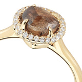 Yellow GRACE Chocolate Brown Ring