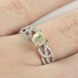 VINE Lemon Yellow Raw Ring