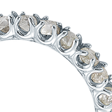 Champaign Brown Eternity Raw Diamond Band