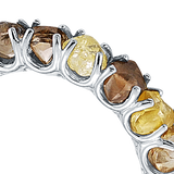 MIX Fancy Eternity Raw Diamond Band