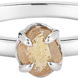 MODERN Chocolate Brown Raw Ring