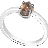 MODERN Chocolate Brown Raw Ring