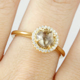 Yellow GRACE Chocolate Brown Ring