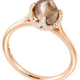 Rose Gold Signature Chocolate Brown Ring,