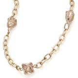Custom Luxury Embrace Chocolate Brown Raw Necklace