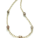 Custom Luxury Embrace Chocolate Brown Raw Necklace