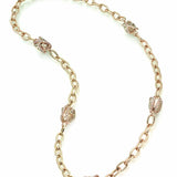 Custom Luxury Embrace Chocolate Brown Raw Necklace