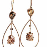 Orielle Drop Hoop Earrings