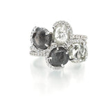 Unique Raw Diamond Solitaer Ring