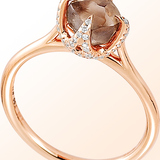 Rose Gold Signature Chocolate Brown Ring,