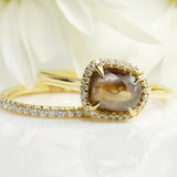 Yellow GRACE Chocolate Brown Ring
