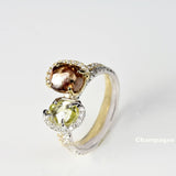 Unique Raw Diamond Solitaer Ring