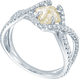 Unity Champagne Yellow Raw Ring