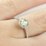 Classic Champagne Yellow Raw Ring