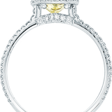 Classic Lemon Yellow Raw Ring