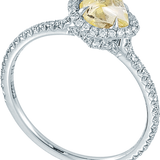 Classic Lemon Yellow Raw Ring