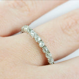 Champaign Yellow Eternity Raw Diamond Band