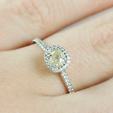 Classic Champagne Yellow Raw Ring