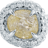 Classic Champagne Yellow Raw Ring