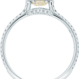 Classic Champagne Yellow Raw Ring