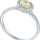 Classic Lemon Yellow Raw Ring