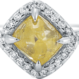 Classic Lemon Yellow Raw Ring