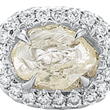 GRACE Champagne Yellow Raw Ring