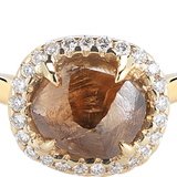 Yellow GRACE Chocolate Brown Ring