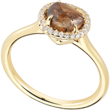 Yellow GRACE Chocolate Brown Ring