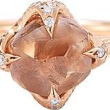 Rose Gold Signature Chocolate Brown Ring,