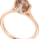 Rose Gold Signature Chocolate Brown Ring,