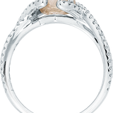 Chocolate Brown Raw Diamond Engagement Ring