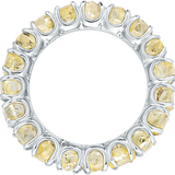 Lemon Yellow Eternity Raw Diamond Band