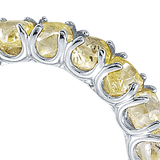 Lemon Yellow Eternity Raw Diamond Band