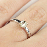 MODERN Champagne Yellow Raw Ring