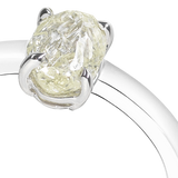MODERN Champagne Yellow Raw Ring