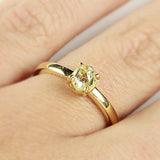 MODERN Lemon Yellow Raw Ring
