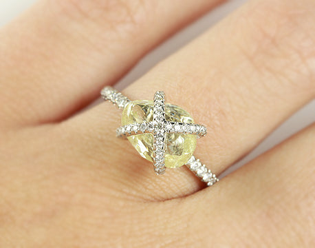 Custom Embrace Solitaire Ring