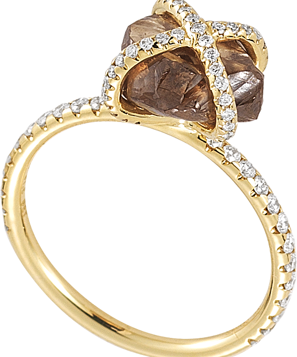 Custom Embrace Solitaire Ring