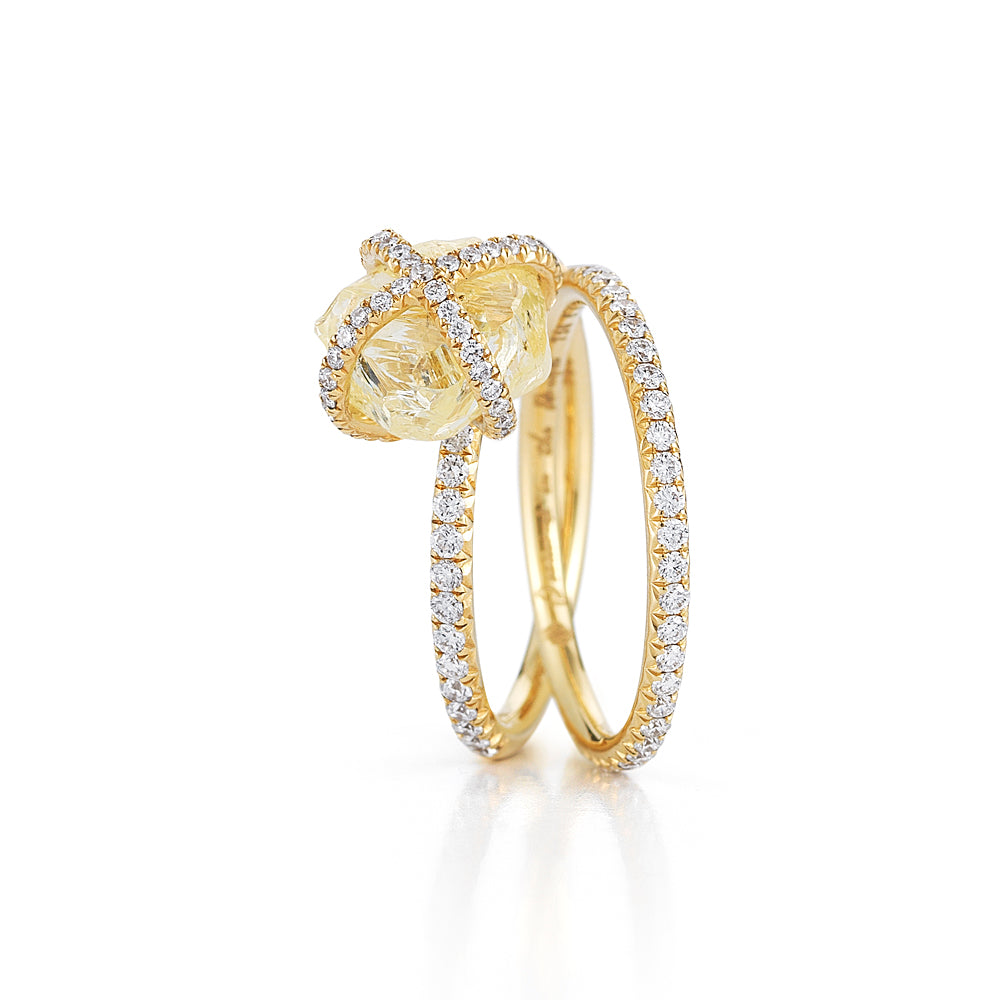 Custom Embrace Solitaire Ring