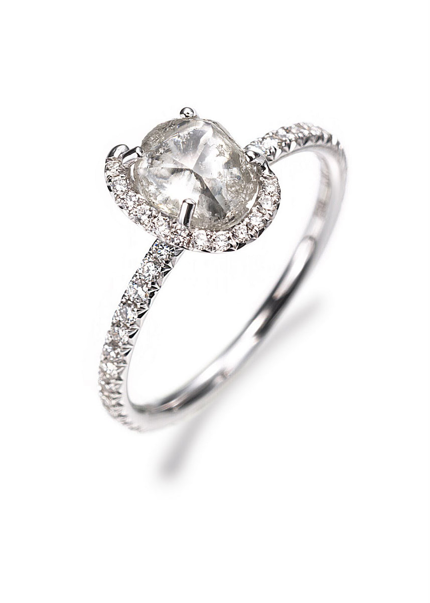 Unique Raw Diamond Solitaer Ring – Diamond In The Rough Jewellry